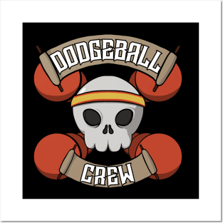 Dodgeball crew Jolly Roger pirate flag Posters and Art